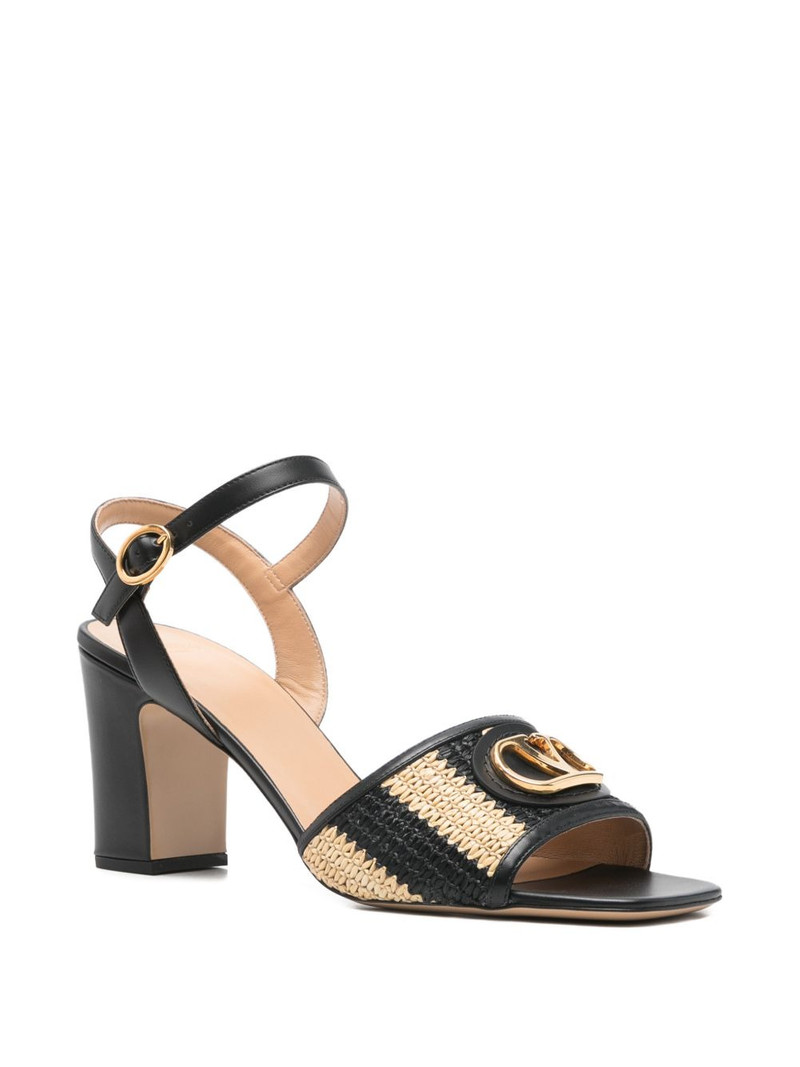 Valentino VLogo raffia sandals outlook