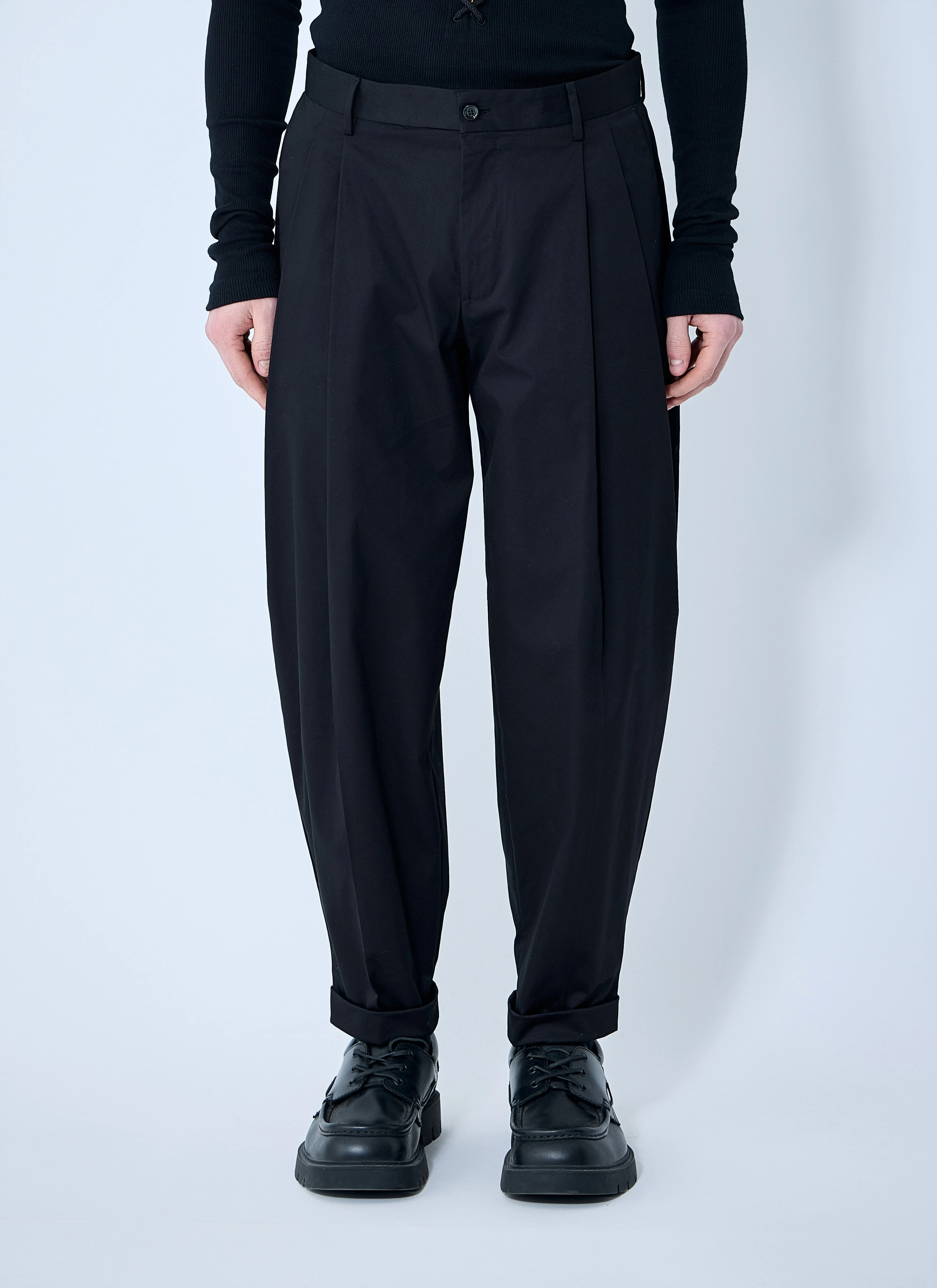 Dolce & Gabbana Men Cotton Gabardine Pants - 1