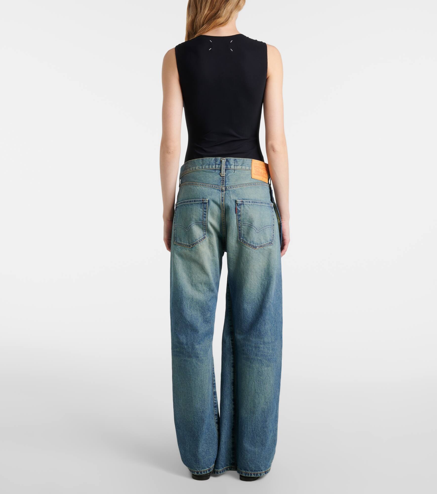 Asymmetric straight jeans - 3