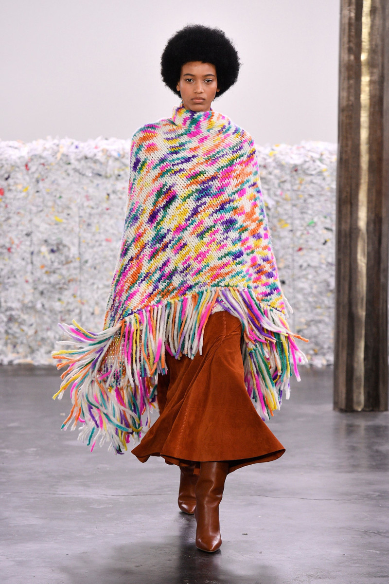 GABRIELA HEARST Lauren Knit Wrap in Space Dye Welfat Cashmere outlook