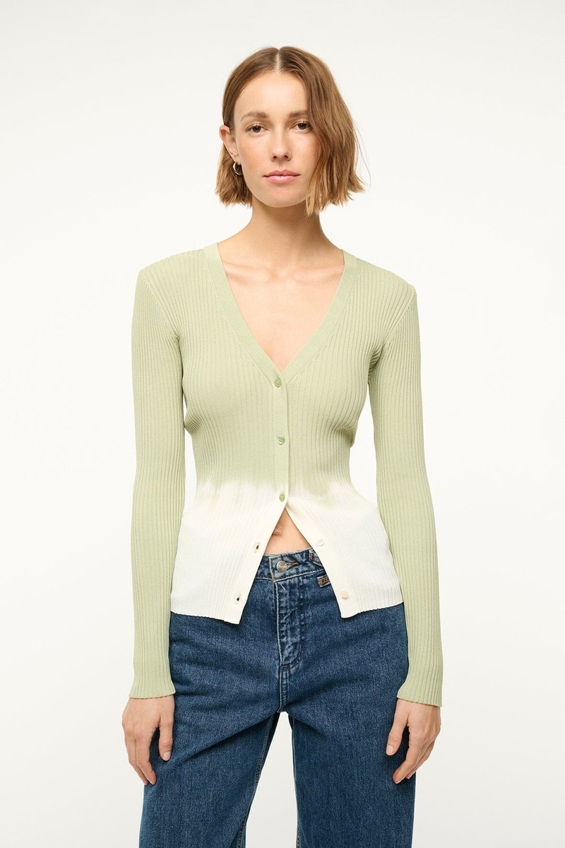 STAUD STAUD CARGO SWEATER PALE JADE TIE DYE outlook