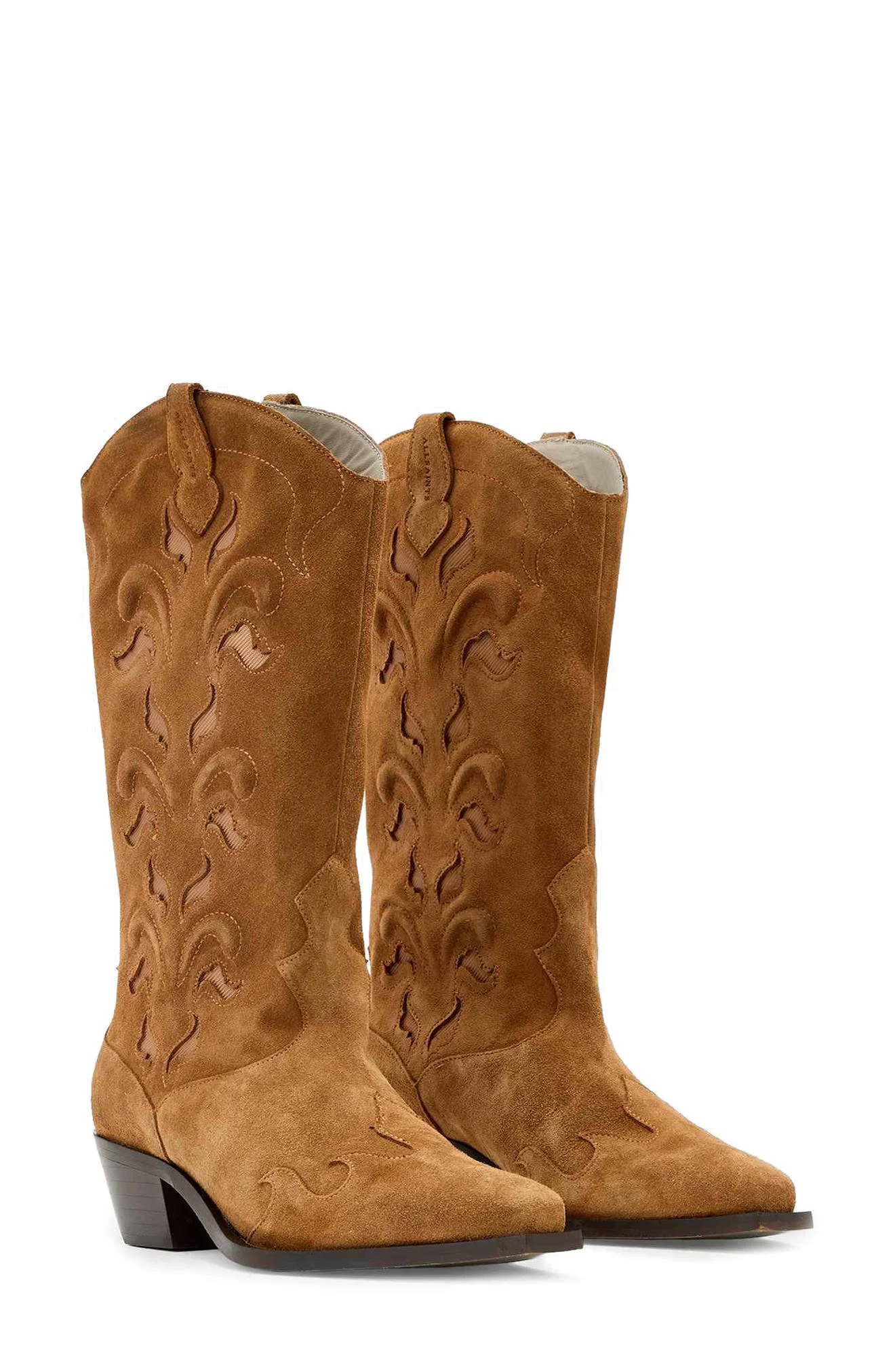 AllSaints Dolly Western Boot in Etch Tan Brown at Nordstrom - 1
