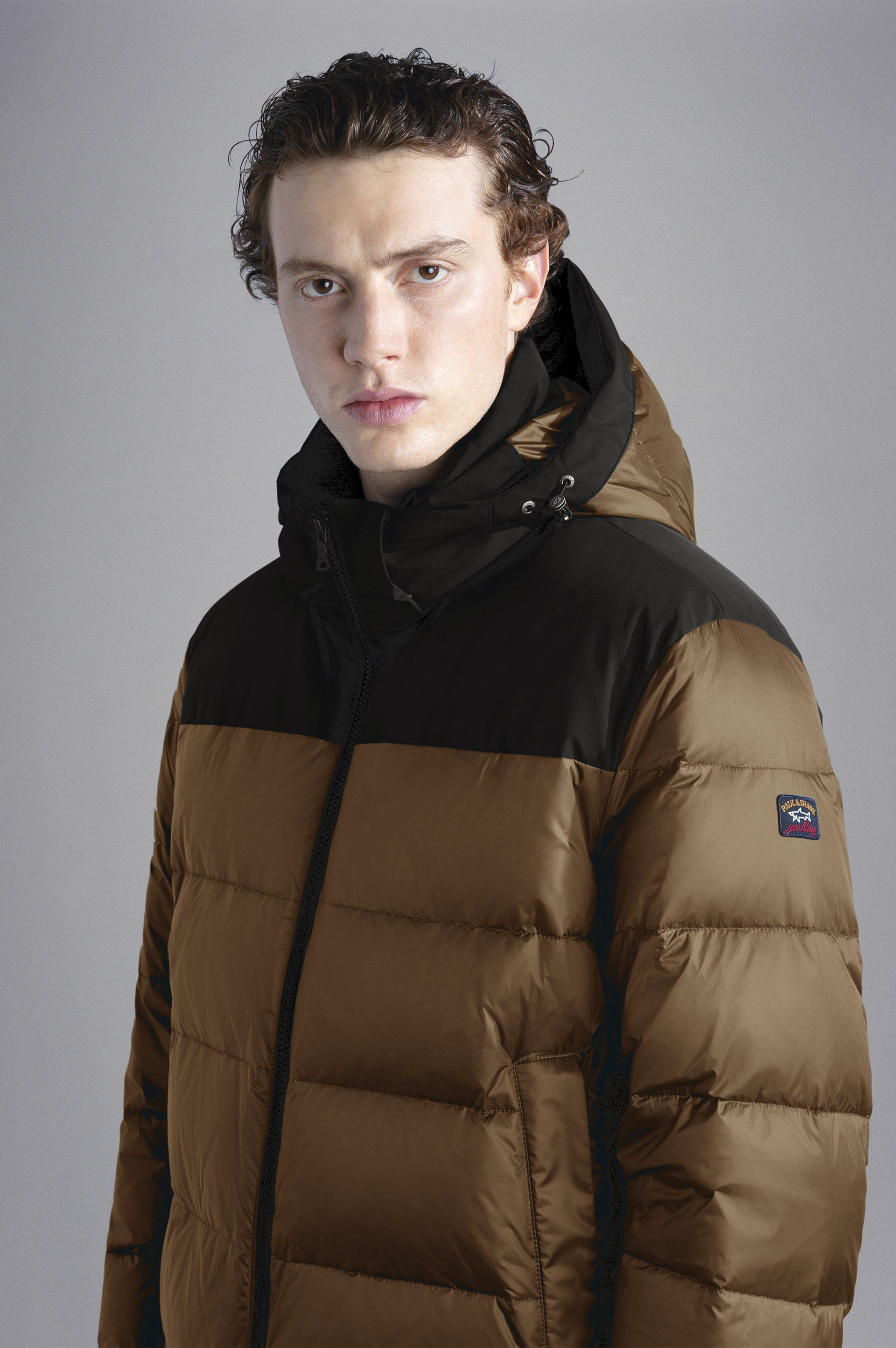 COLOR BLOCK DOWN JACKET - 4