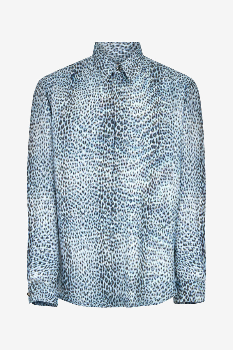 Silk Shirt with Baby Jaguar Print 1