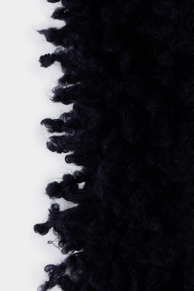 FRINGE STRIPED SLEEVES / dark navy 3