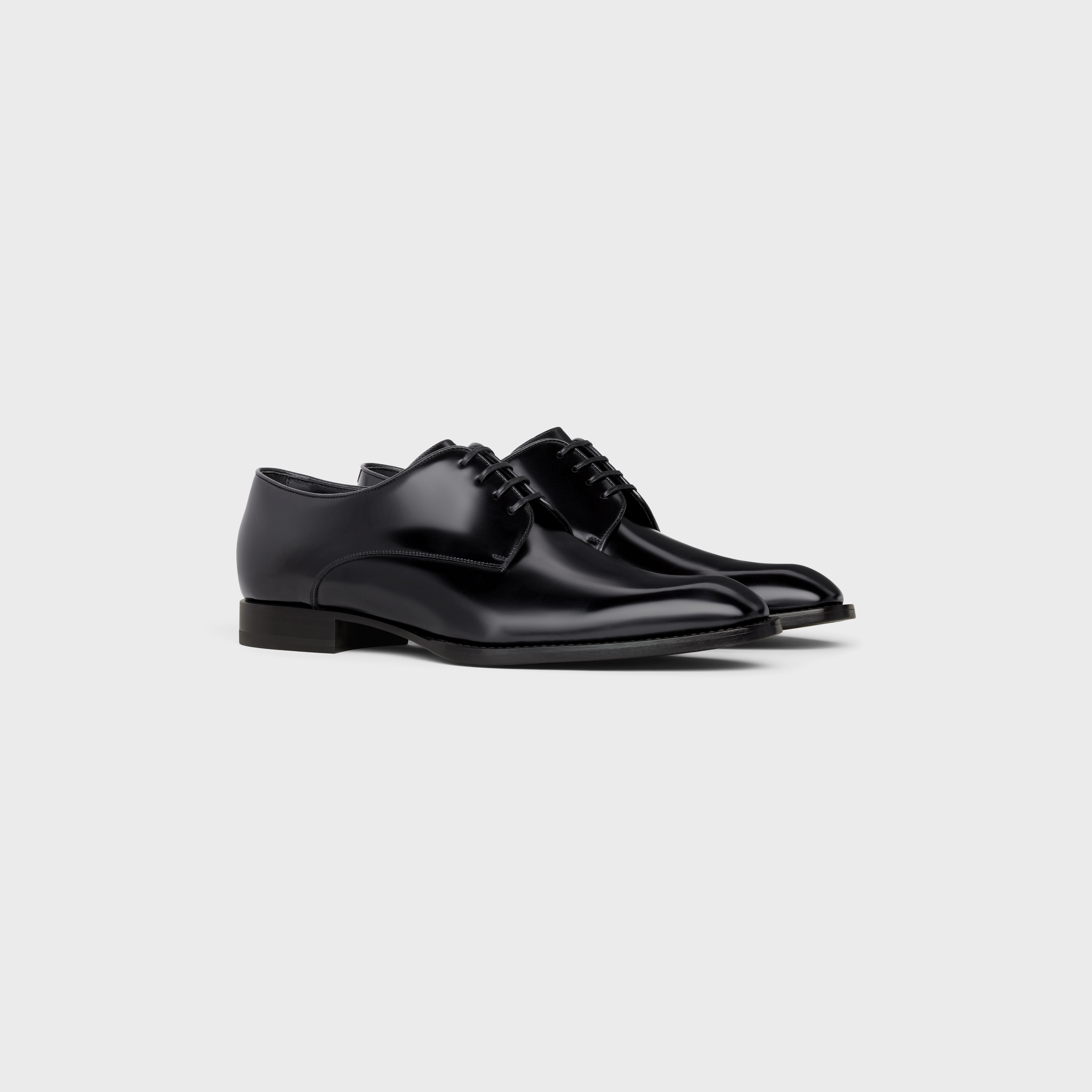 CELINE TUXEDO DERBY in POLISHED BULLSKIN - 2