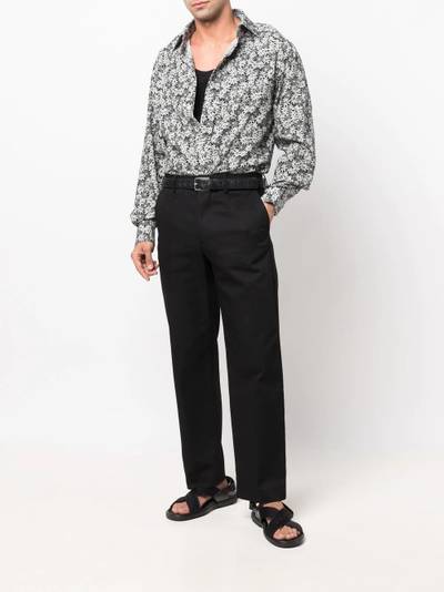 TOM FORD floral button-down shirt outlook