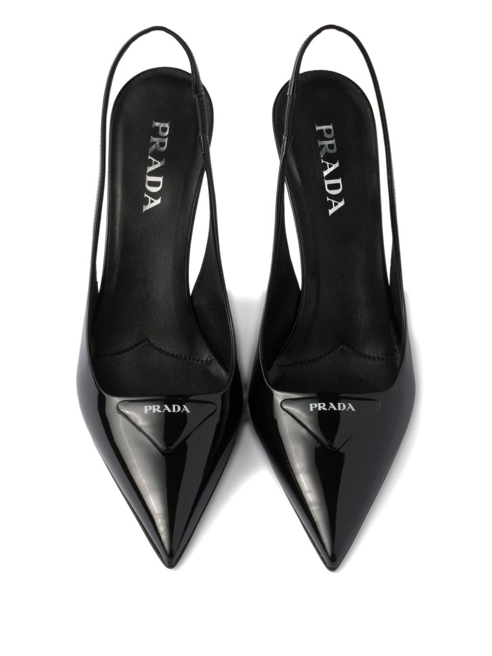 slingback patent leather pumps - 4