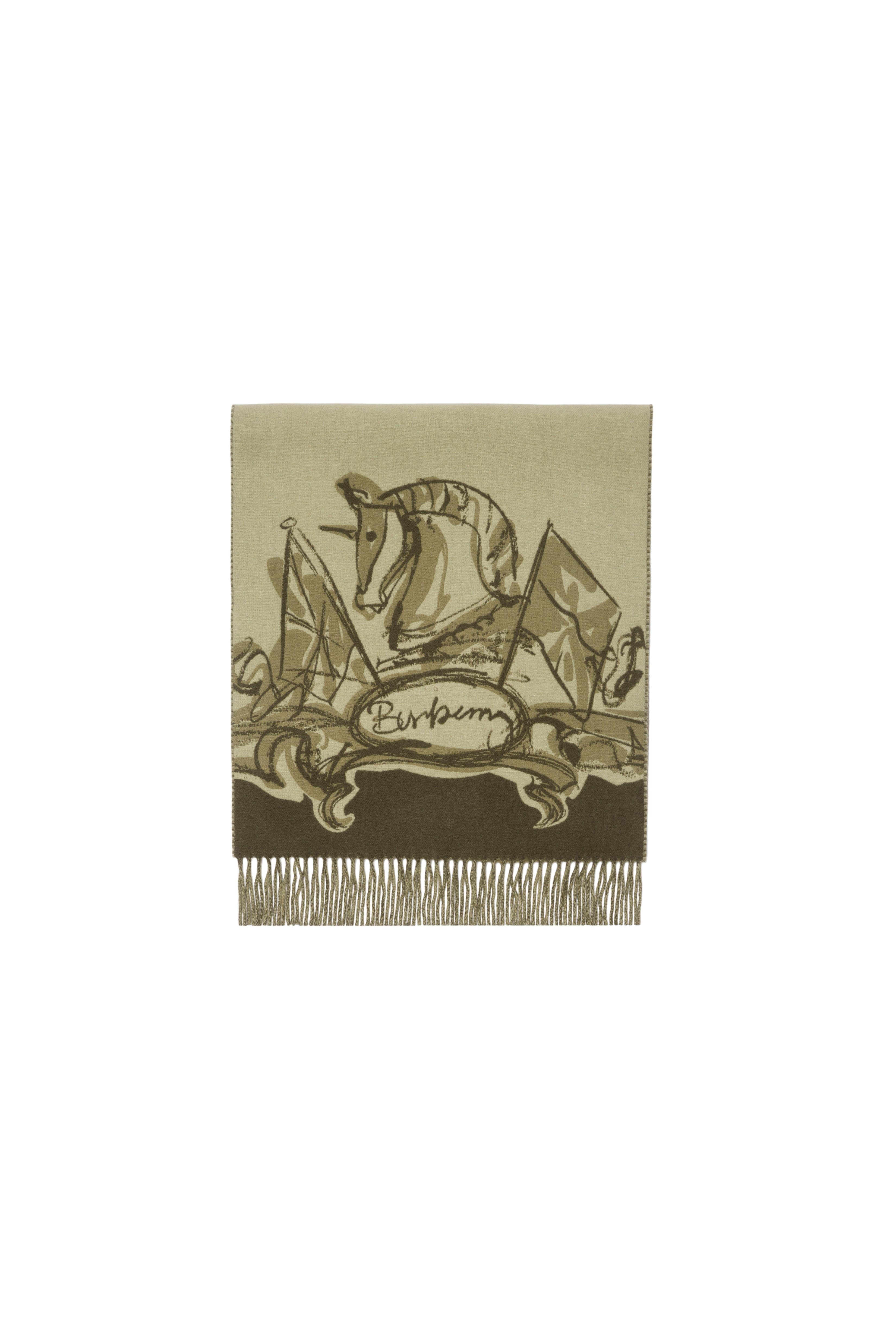 burberry Tower Bridge Cashmere Scarf in Hunter at Nordstrom - 6