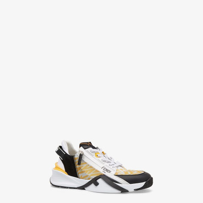 FENDI Yellow technical nylon low tops outlook