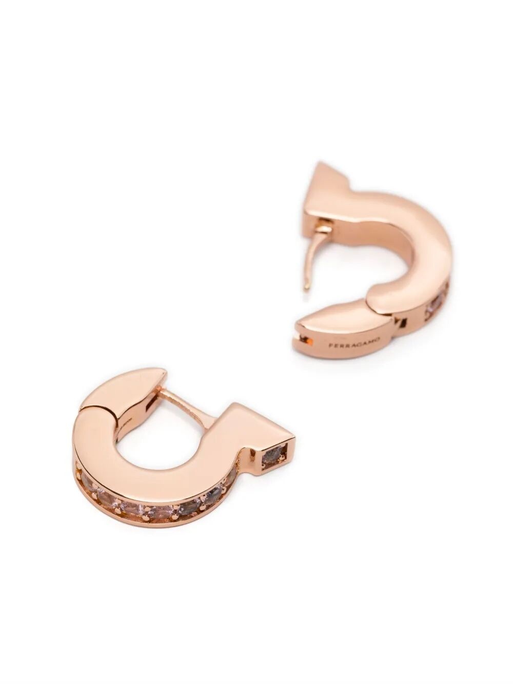 Ferragamo Women Gancini Crystals Earrings - 2
