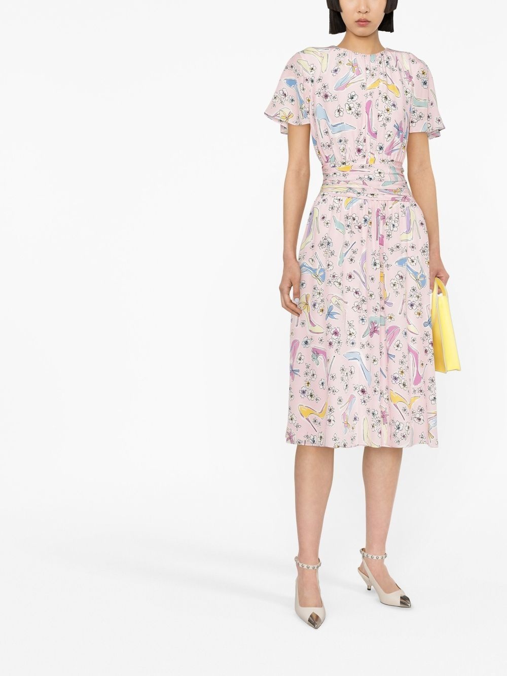 graphic-print dress - 2