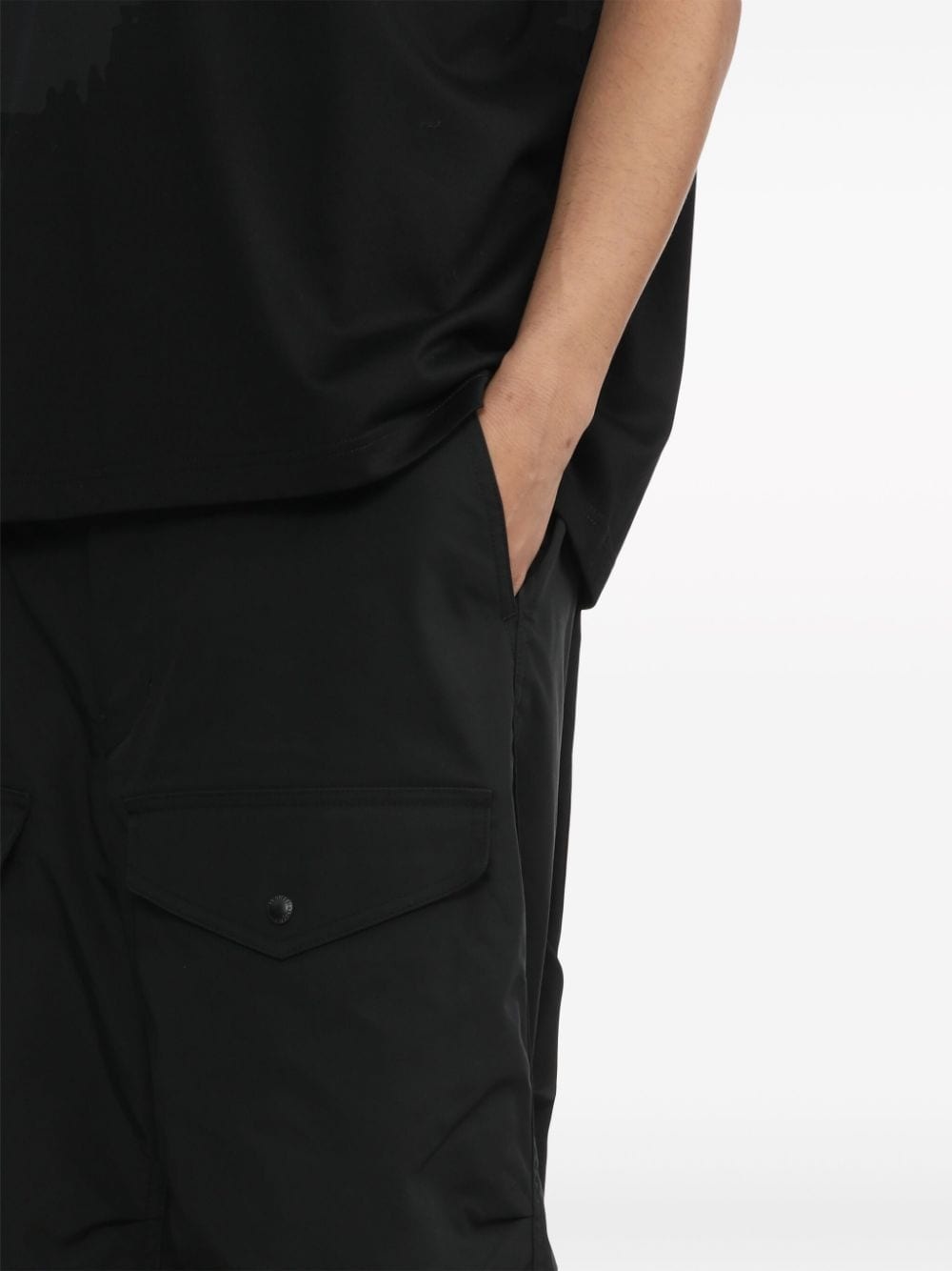 wide-leg cargo trousers - 5