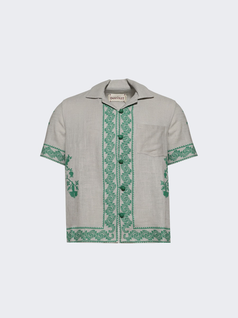 Tulum Short Sleeve Shirt Emerald 1