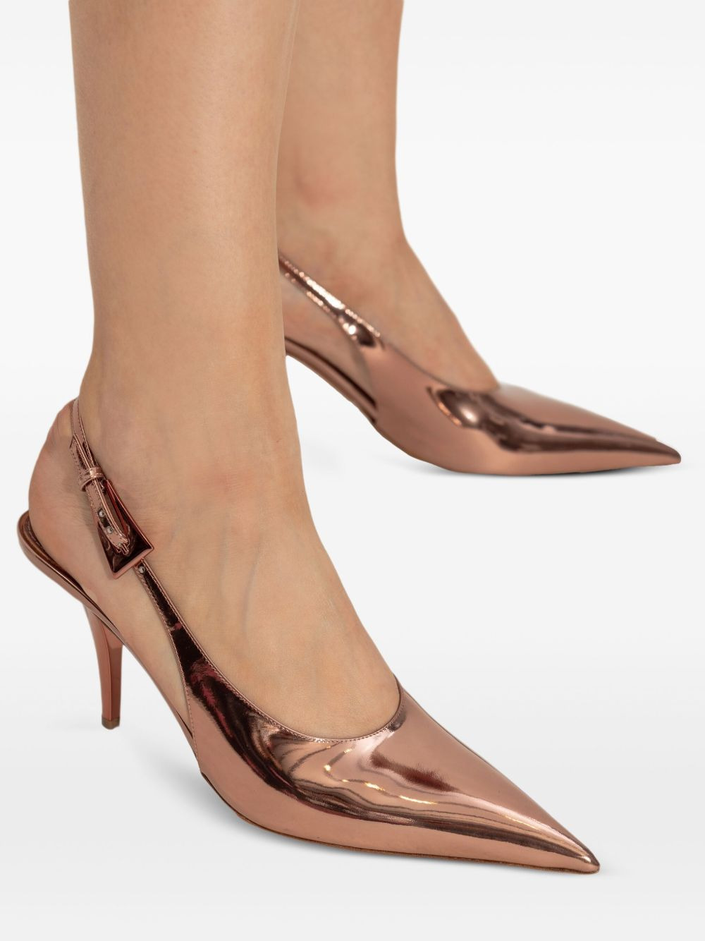 75mm Jessica slingback pointed-toe pumps - 6