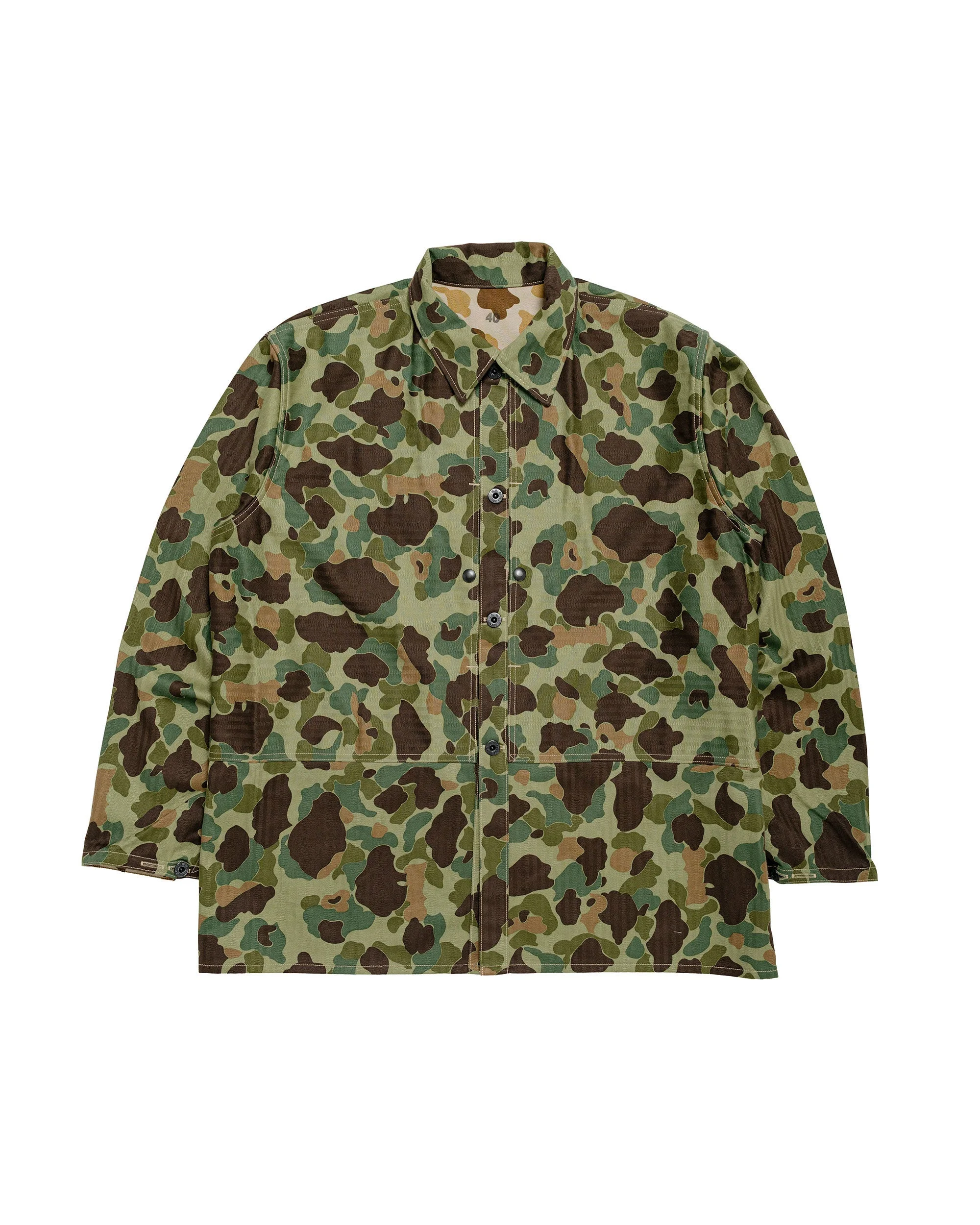 MJ26003 P1944 Reversible Frogskin Camouflage Coat Green - 1