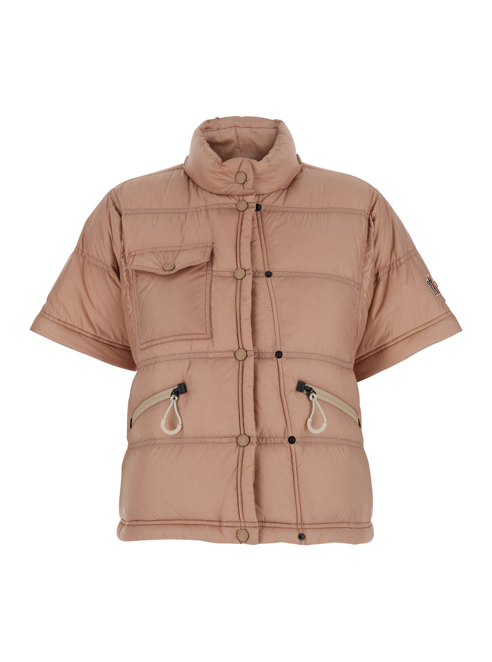 Moncler Grenoble Women 'Mauduit' Pink Down Jacket With Logo Patch On The Sleeve In Tech Fabric Woman - 6