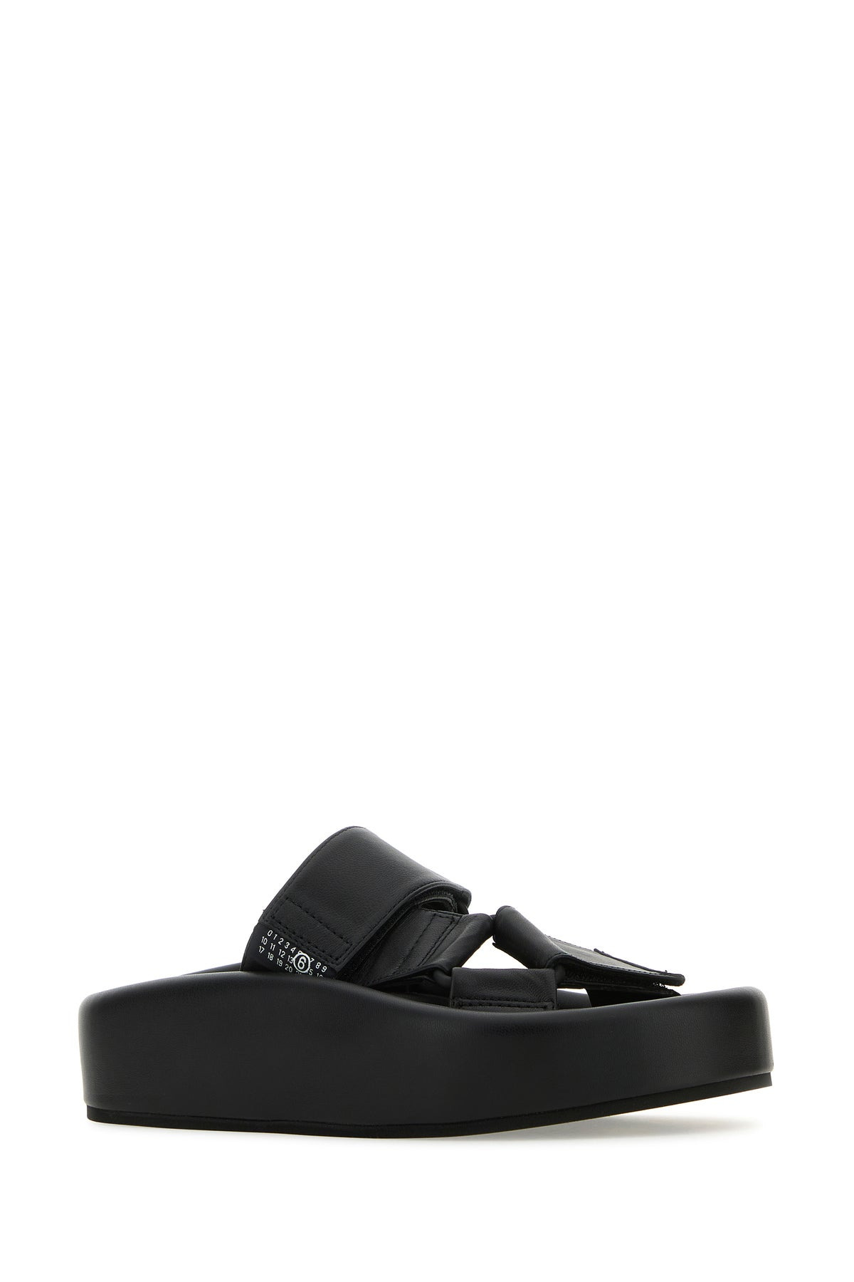 Black leather slippers - 2