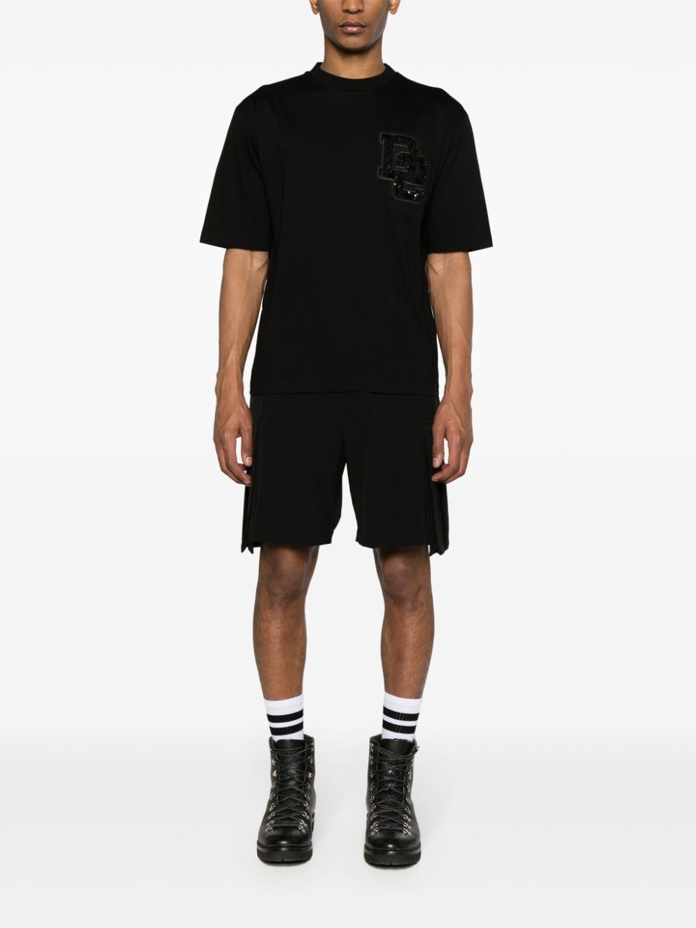elasticated-waistband cargo shorts - 2