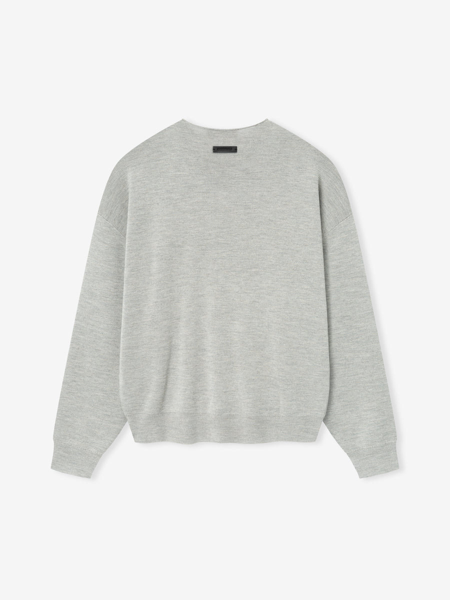 Merino Long Sleeve Crewneck Sweater - 2