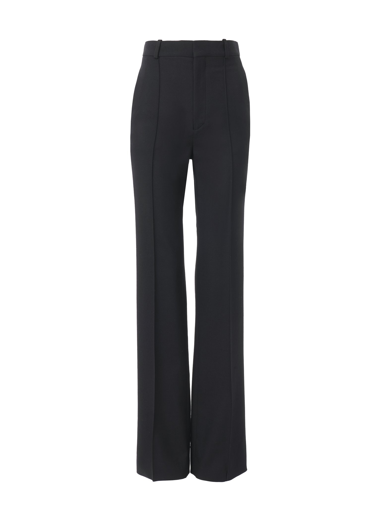 HIGH-WAISTED PANTS IN WOOL GABARDINE - 1