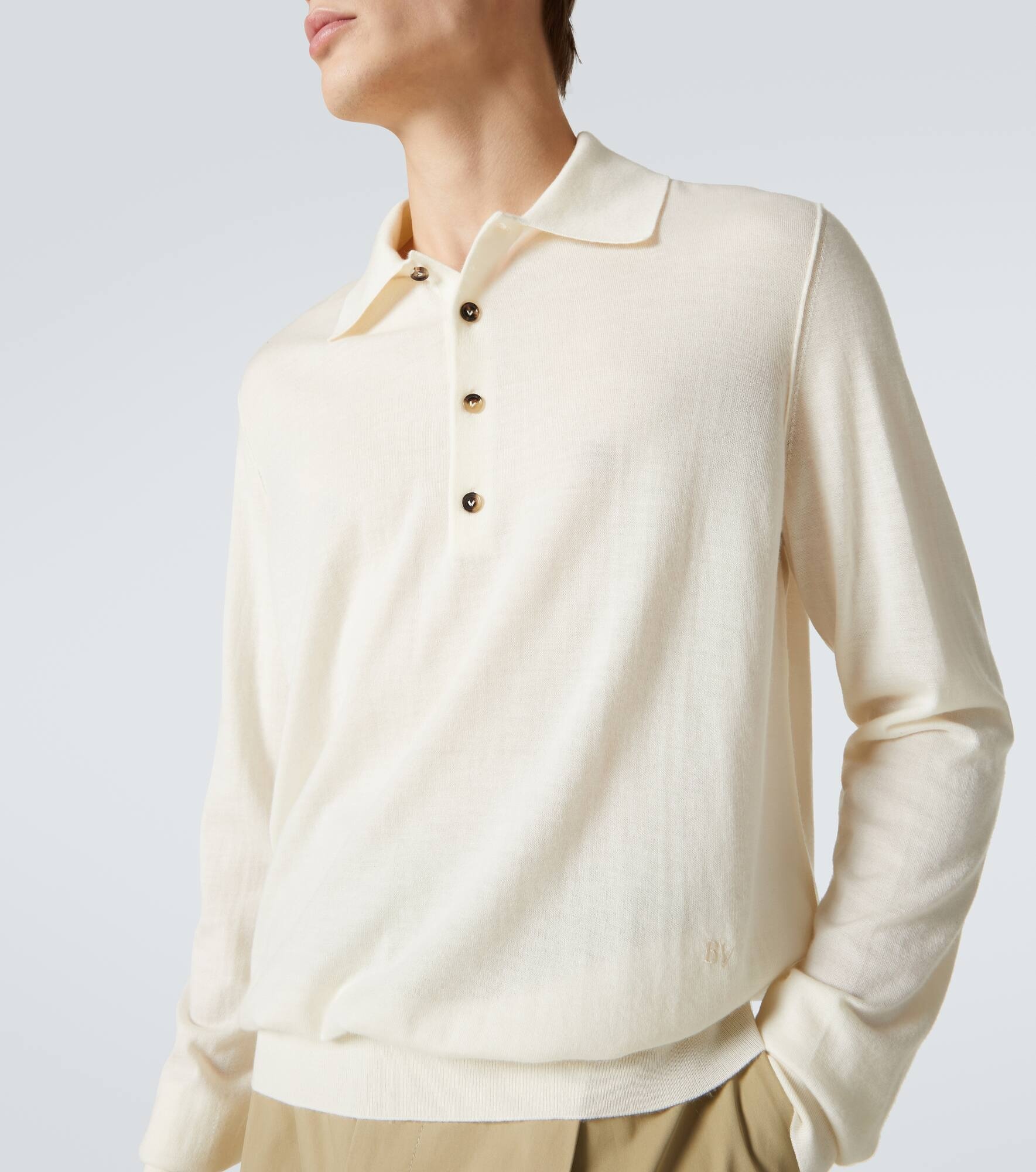 Cashmere polo sweater - 5