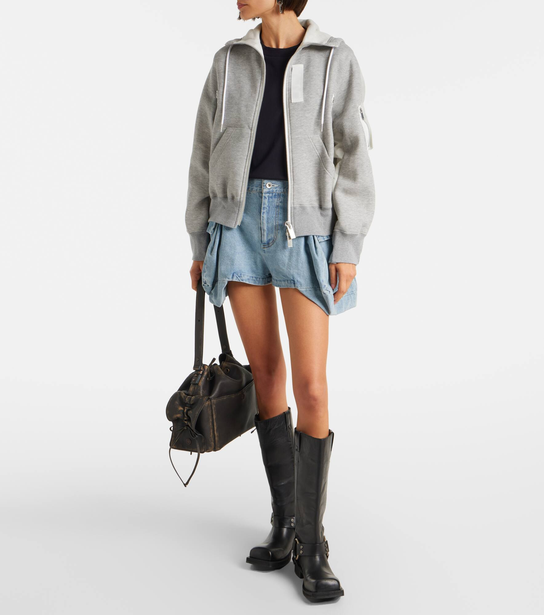 Paneled hoodie - 2