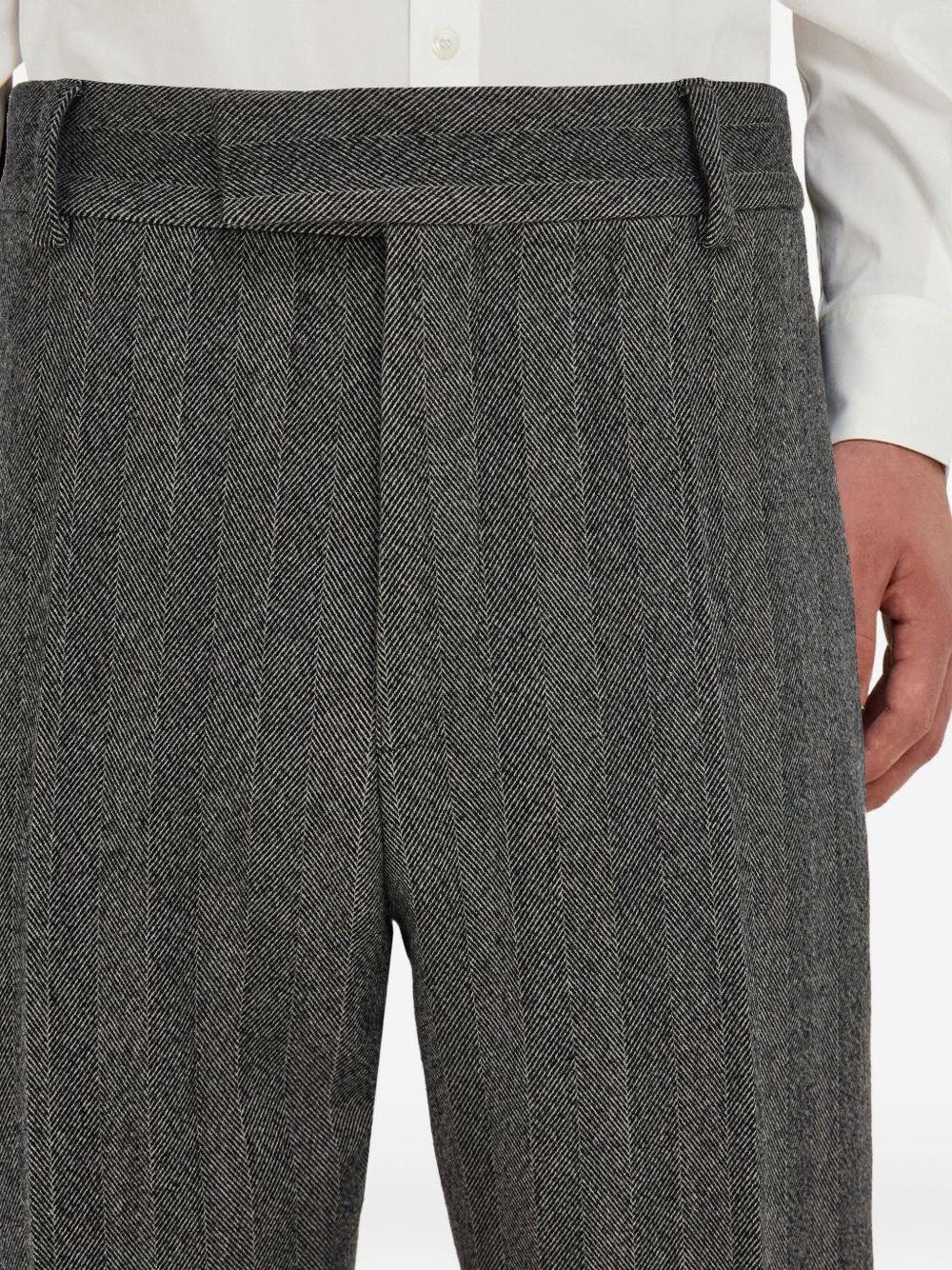 herringbone trousers - 5