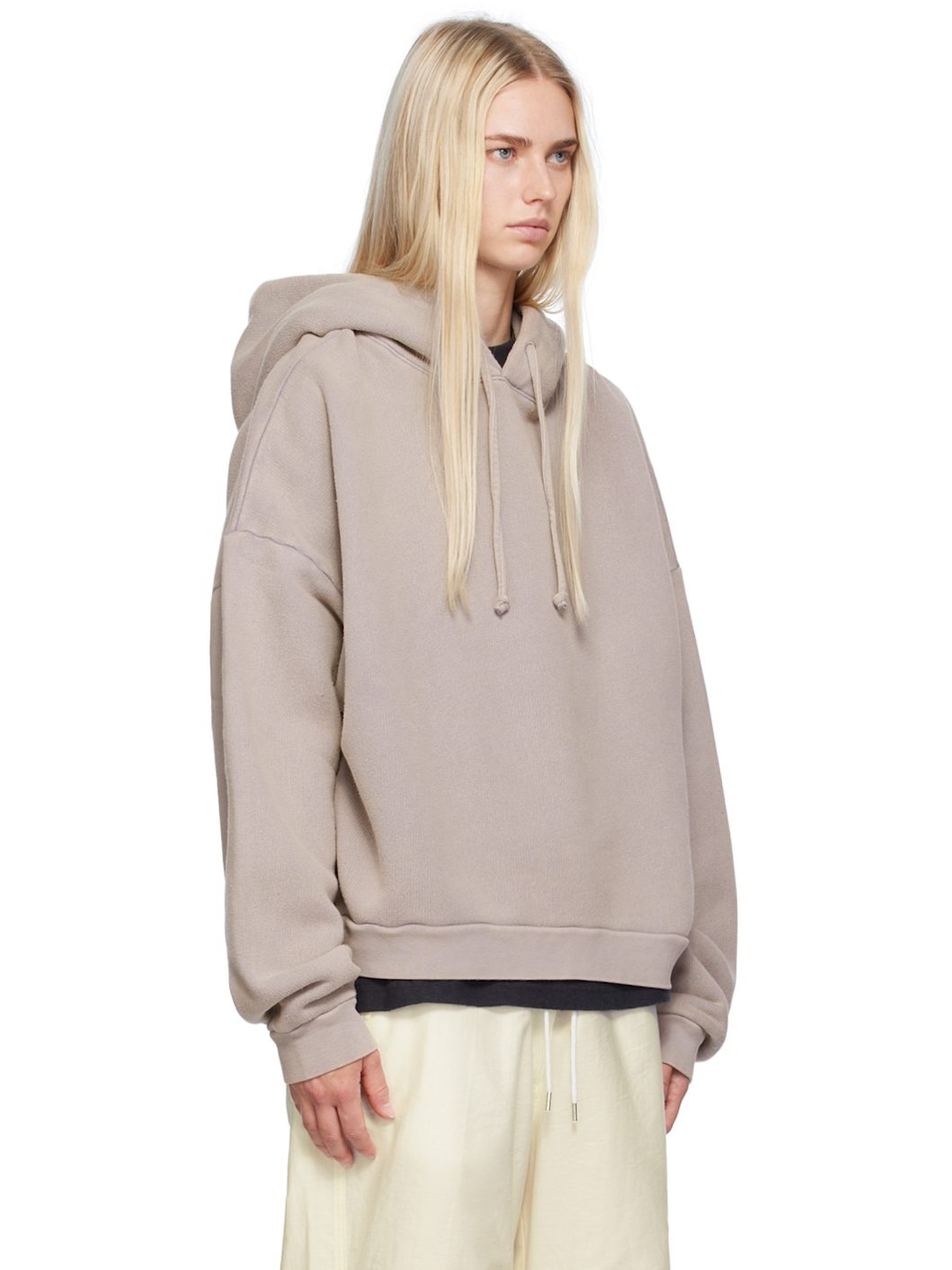 Gray Garment-Dyed Hoodie - 2