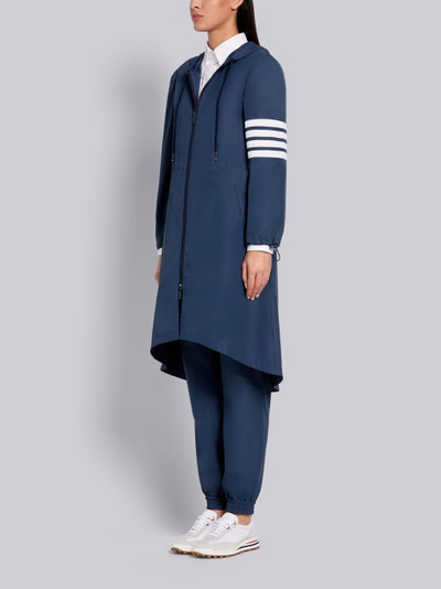 Thom Browne Navy Flyweight Tech 4-Bar Hooded Parka outlook