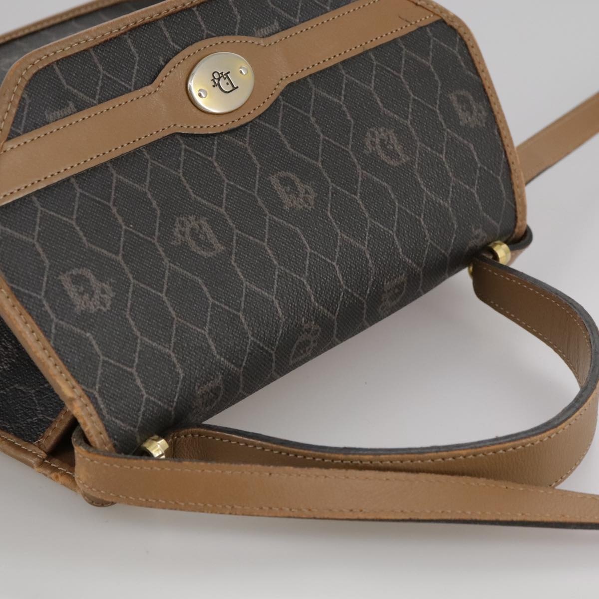 DIOR Honeycomb Canvas Hand Bag Black - 6