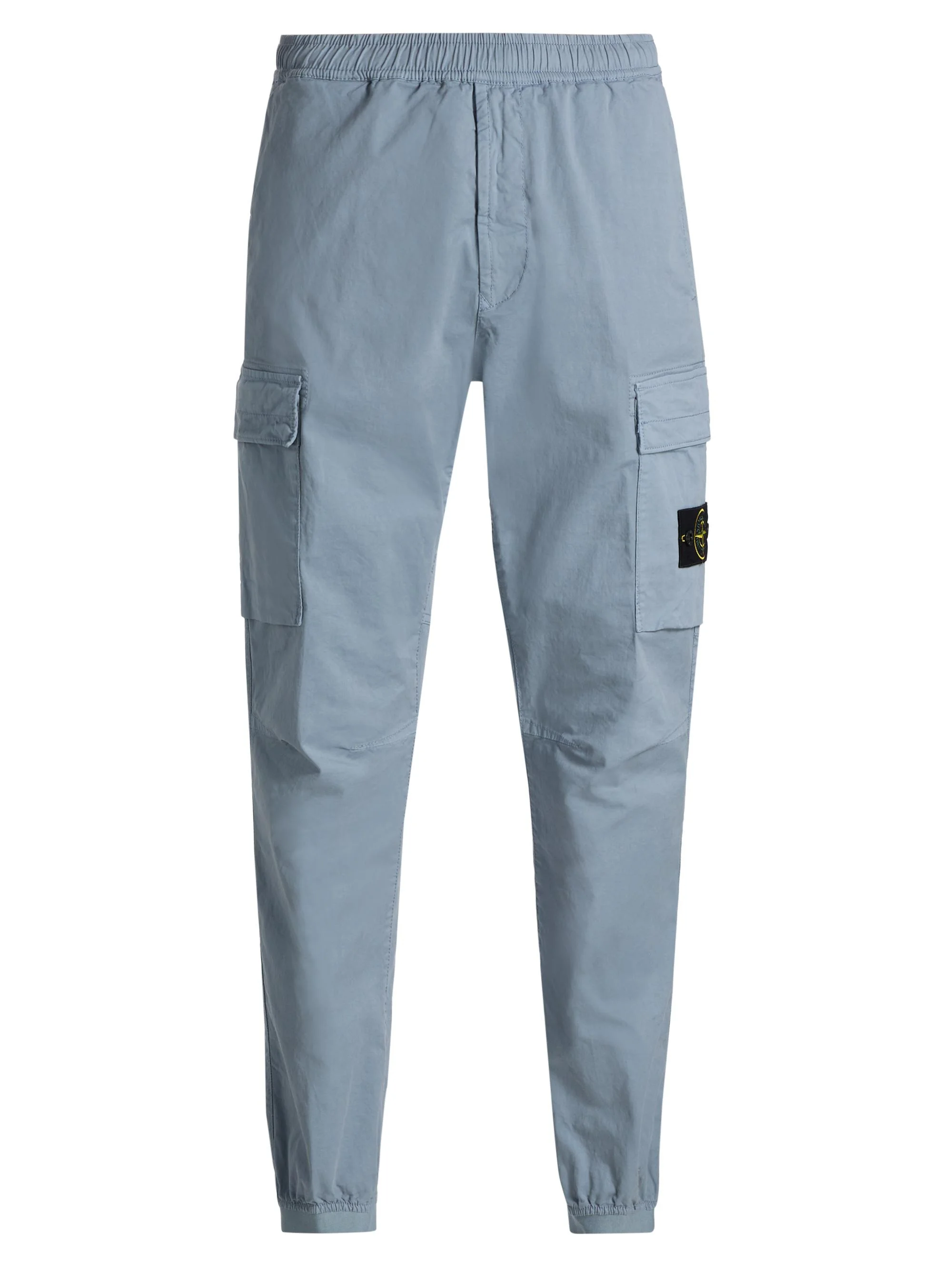 Men's Stretch Cotton Cargo Pants - Dark Blue - 1