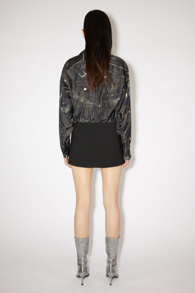 Tailored mini skirt - Black 3