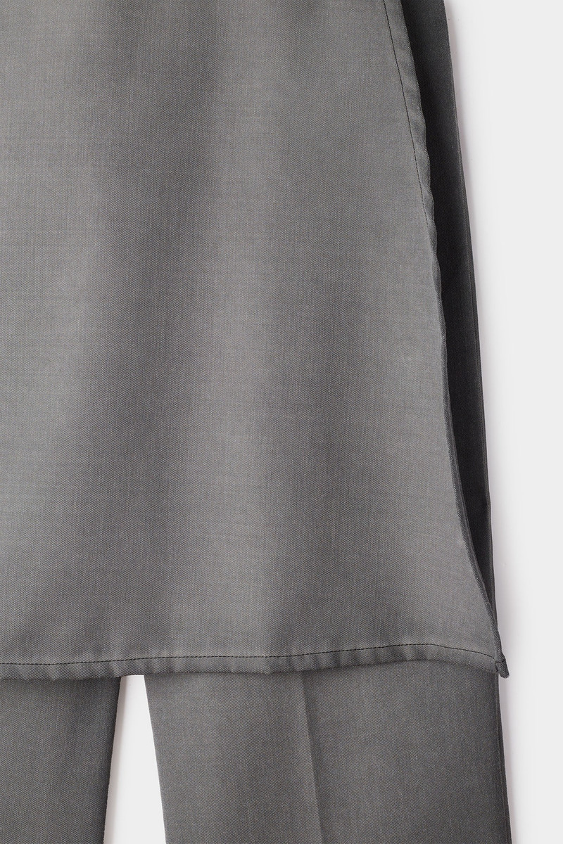 LONG PANTA SKIRT / grey 6