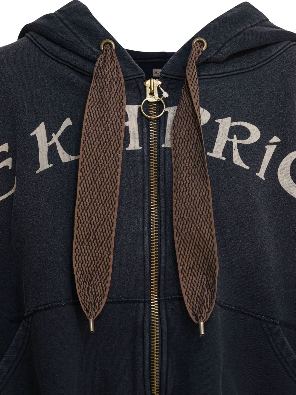 graphic-print zip-fastening hoodie - 3