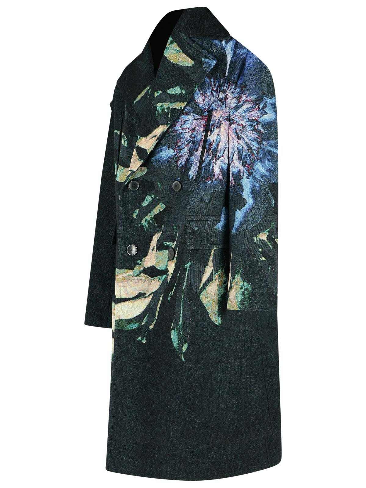 Dries Van Noten Blue Cotton Blend Coat Men - 2