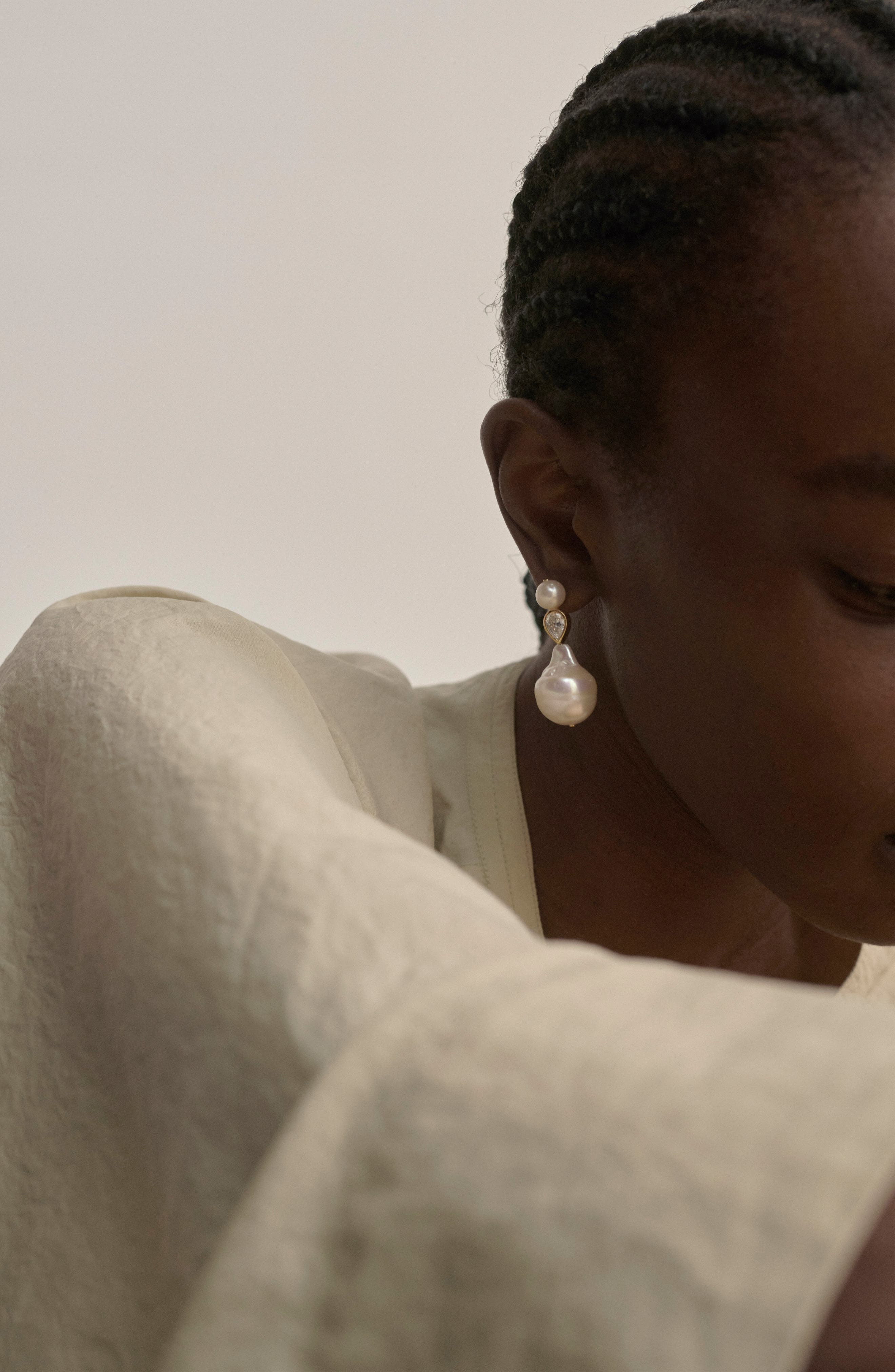 COMPLETEDWORKS Baroque Pearl & Cubic Zirconia Drop Earrings in 18Ct Gold Plated at Nordstrom - 2