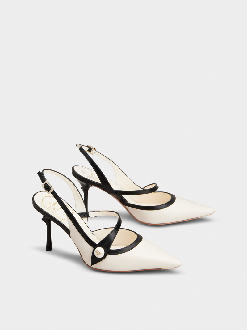 Rose Vivier Slingback Pumps in leather 2
