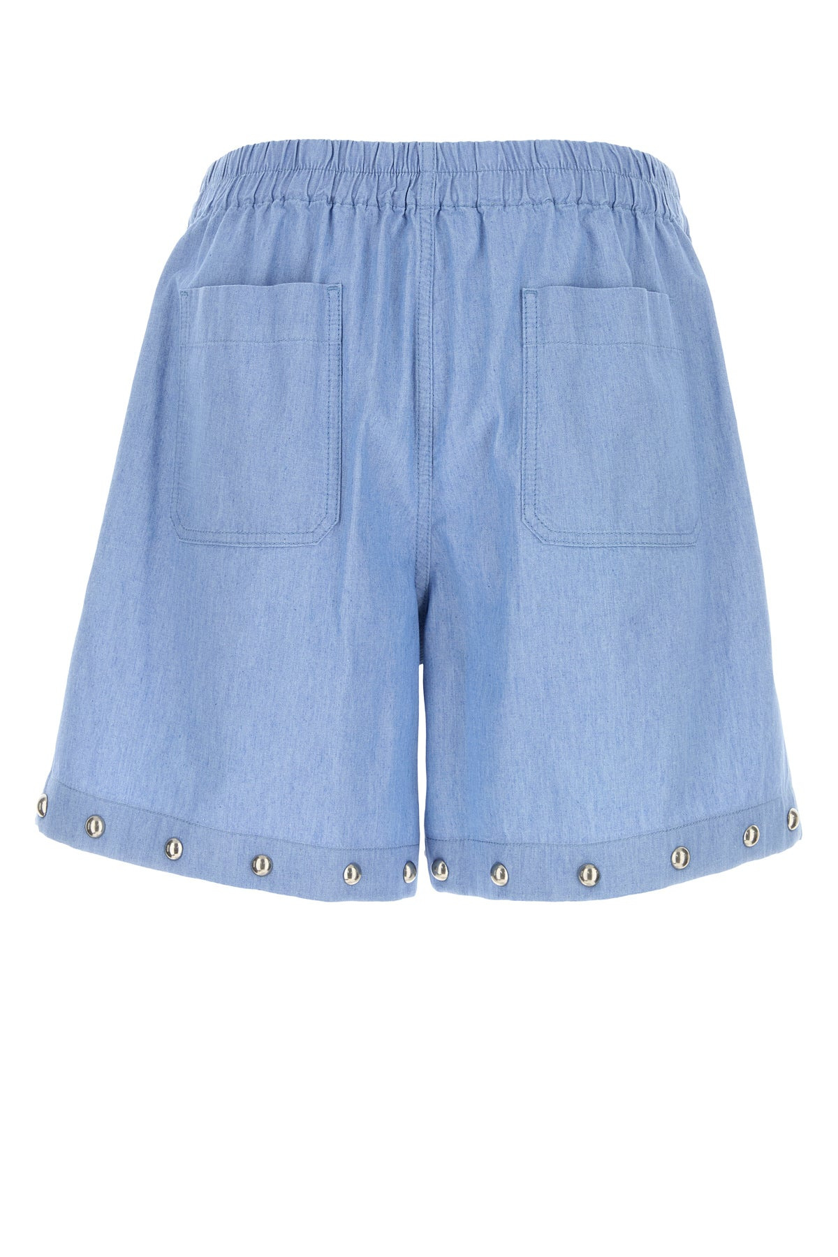 Light-blue denim bermuda shorts - 2