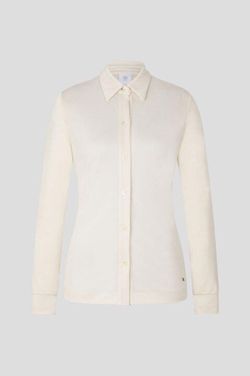 Yvette jersey blouse in Off-white 1