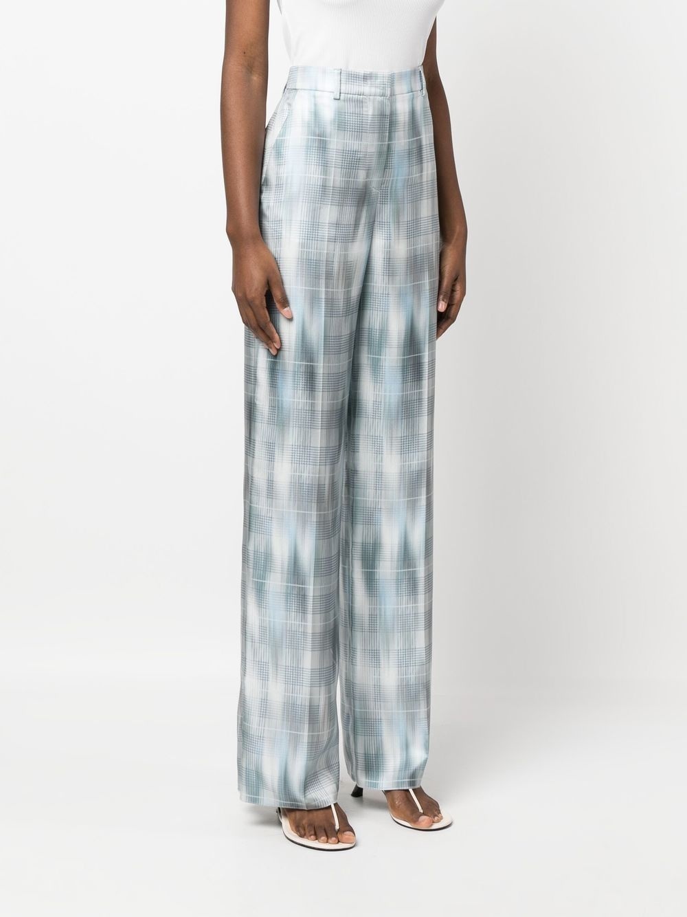 Prince of Wales silk trousers - 3