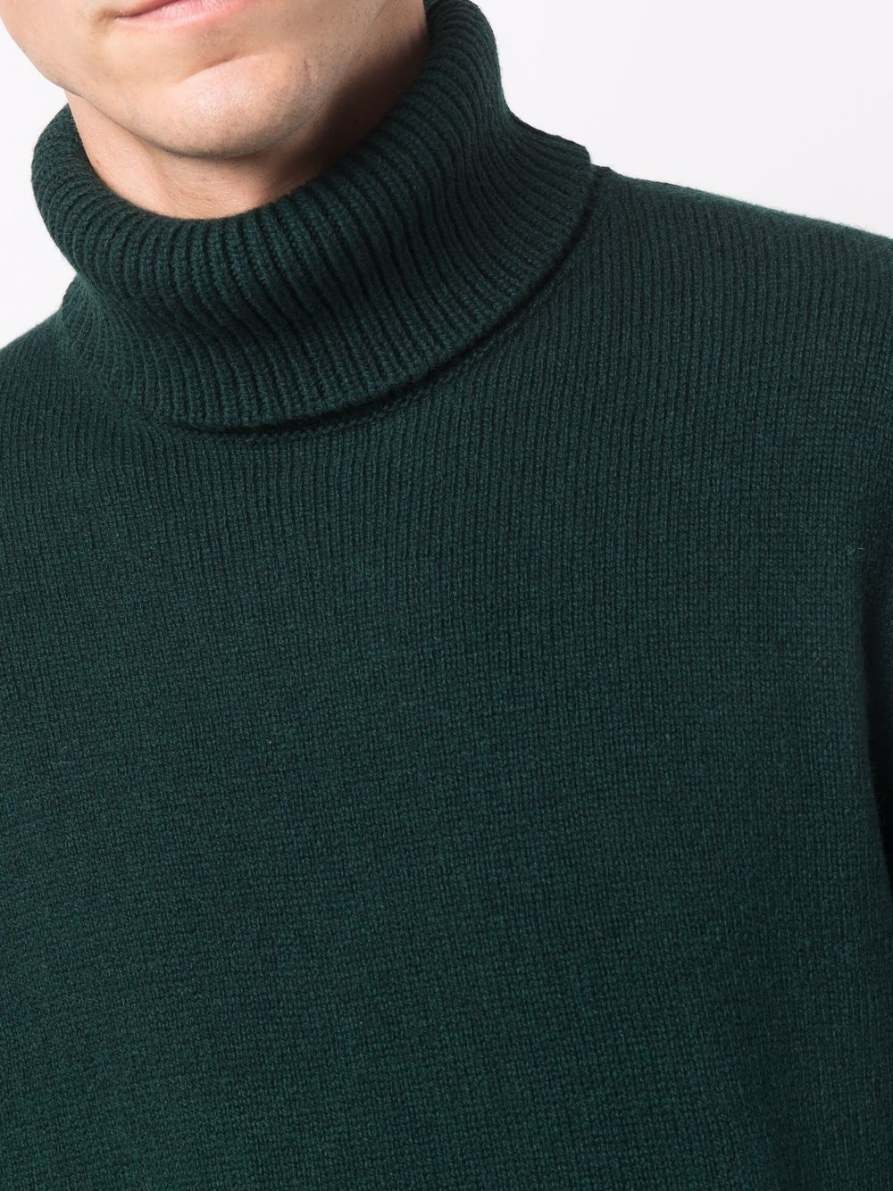 roll neck wool-blend jumper - 5