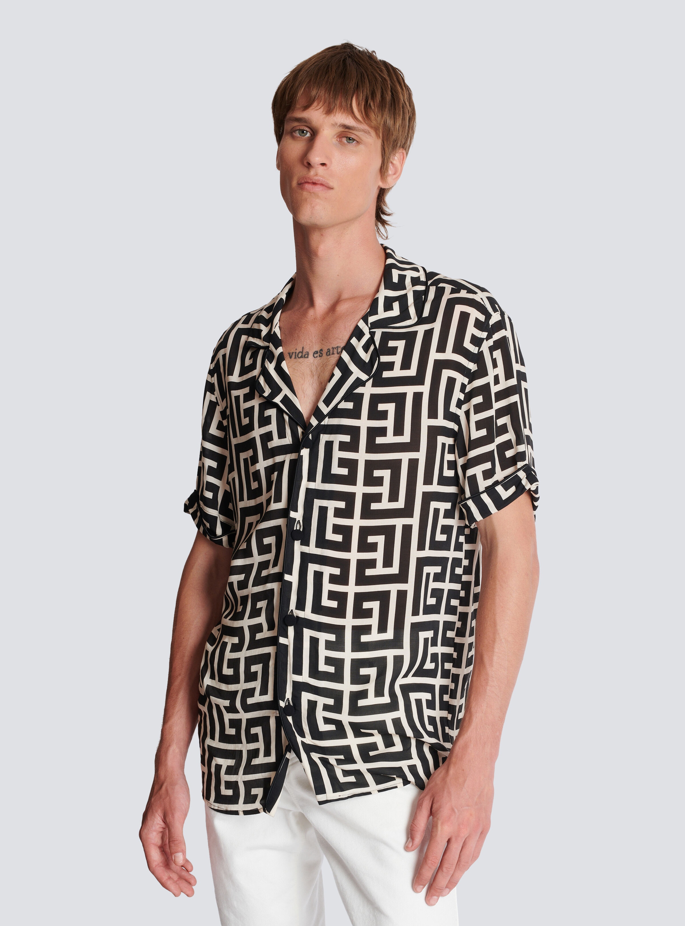 Monogram-printed shirt - 6