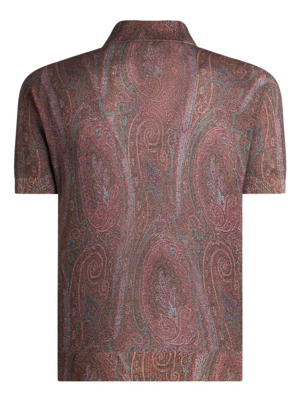 paisley-print polo shirt - 6