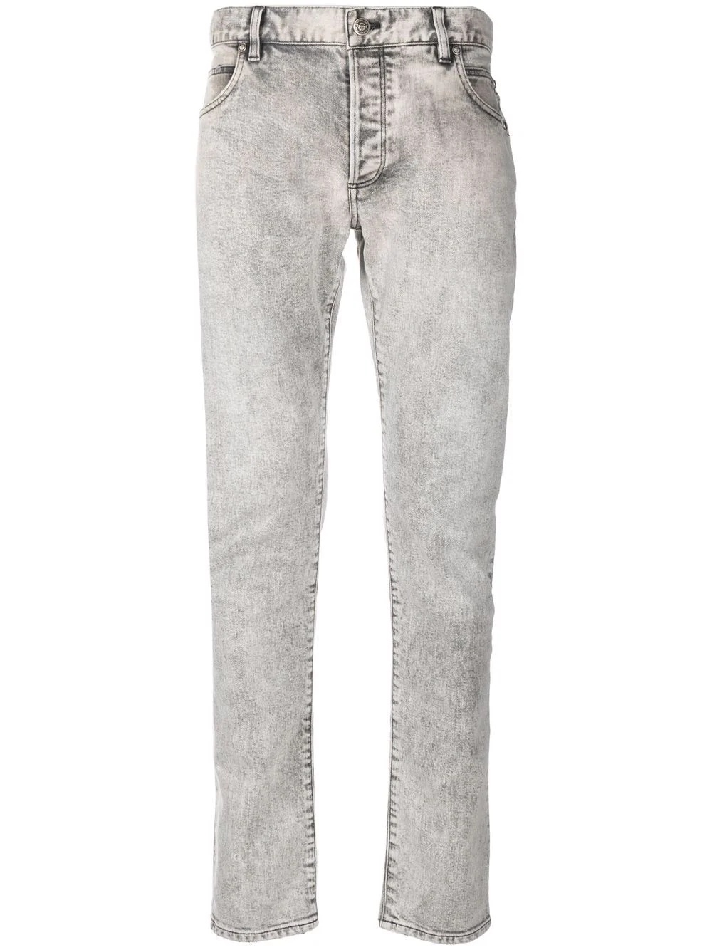 B-embossed skinny jeans - 1