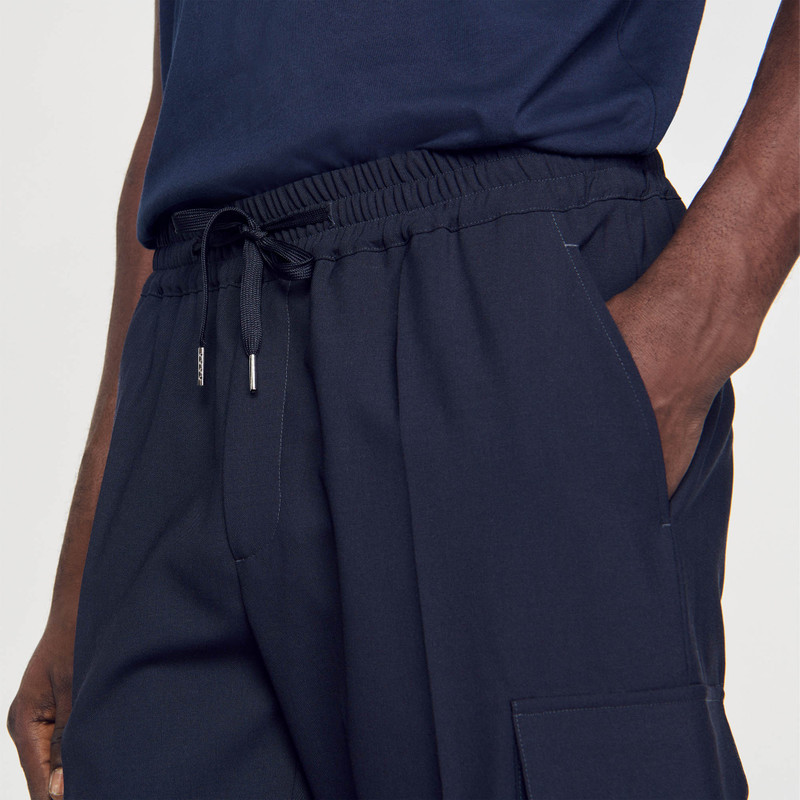 Elasticated cargo trousers 4