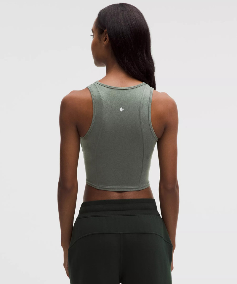 Softy Suedey Crewneck Cropped Tank Top 3