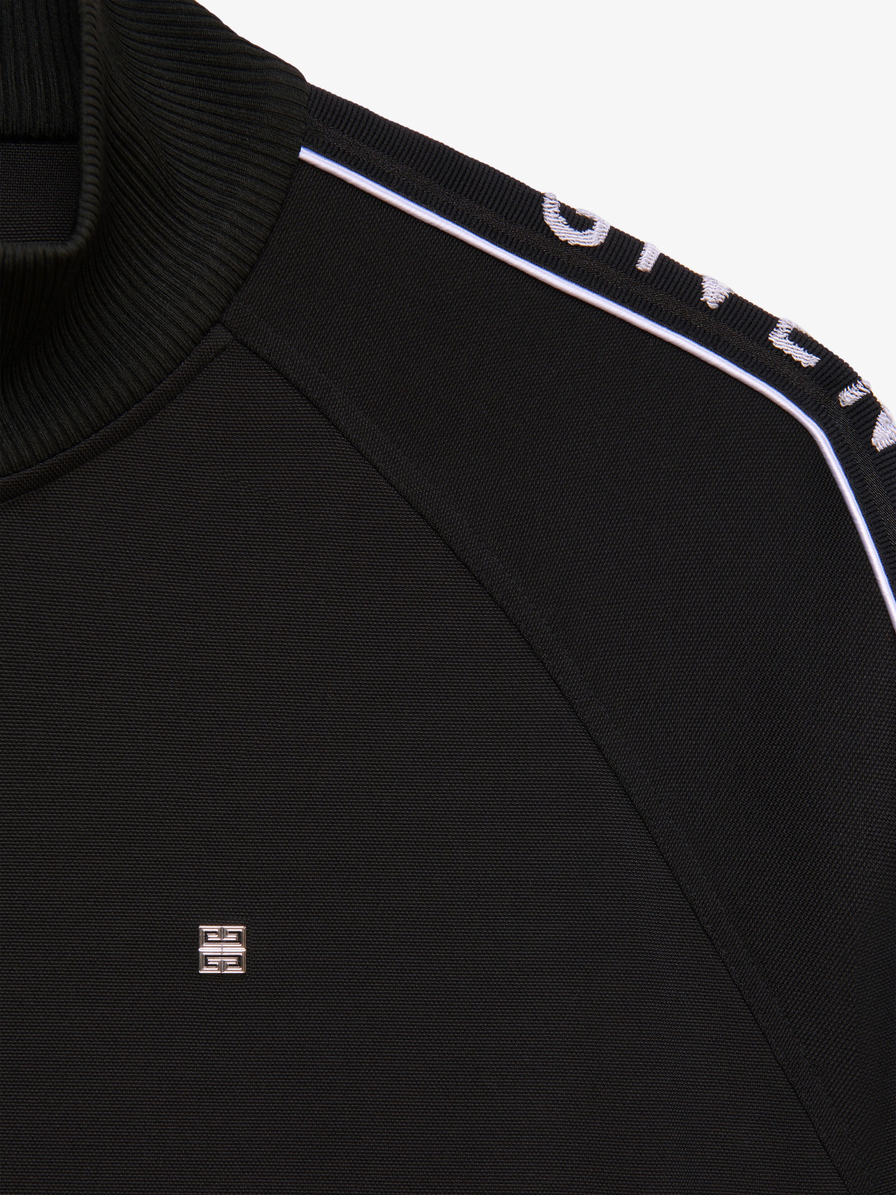 TRACKSUIT JACKET IN FLEECE WITH GIVENCHY BANDS - 5
