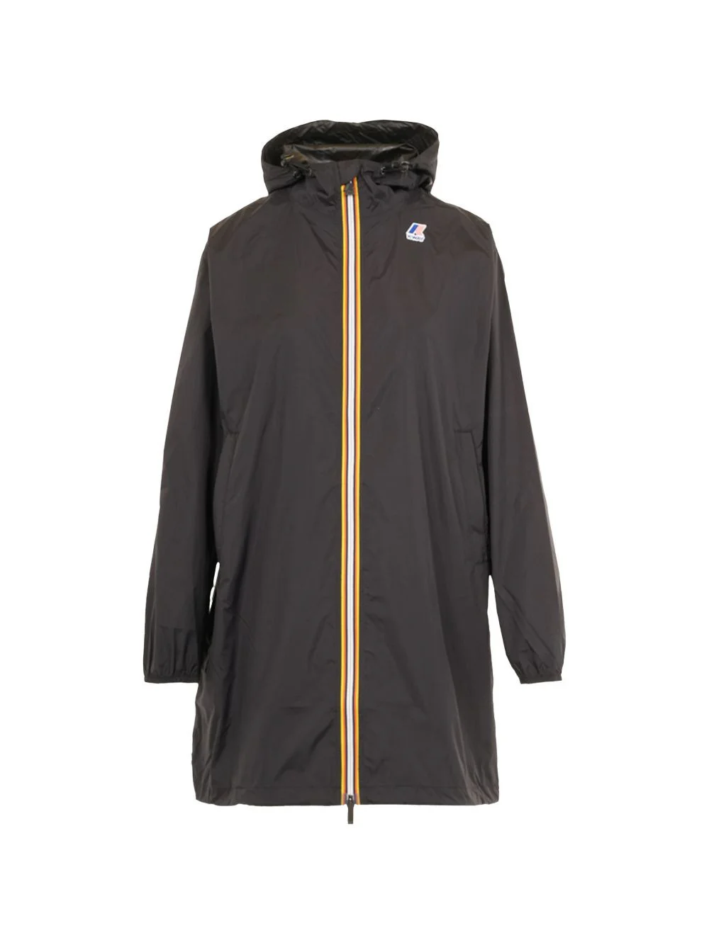 zip-up hooded coat - 1