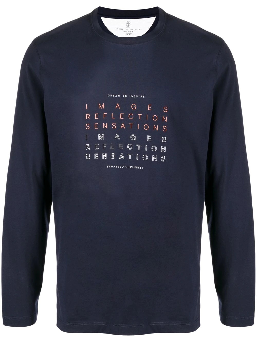 text print long-sleeve T-shirt - 1